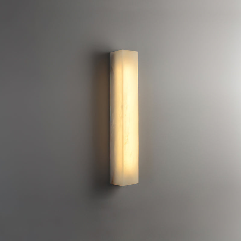 Calvrane Alabaster Column Wall Sconce