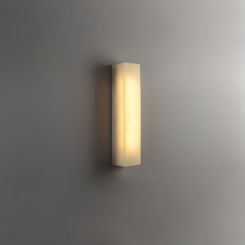 Calvrane Alabaster Column Wall Sconce