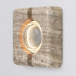 Calvrane Travertine Rectangular Wall Sconce