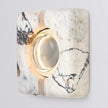 Calvrane Travertine Rectangular Wall Sconce