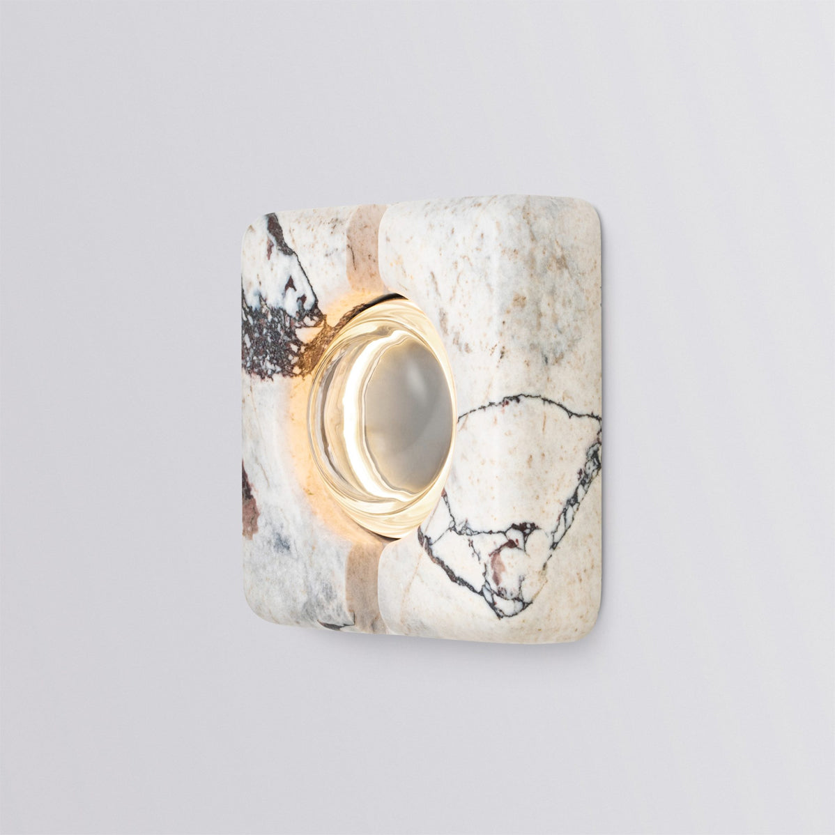 Calvrane Travertine Rectangular Wall Sconce
