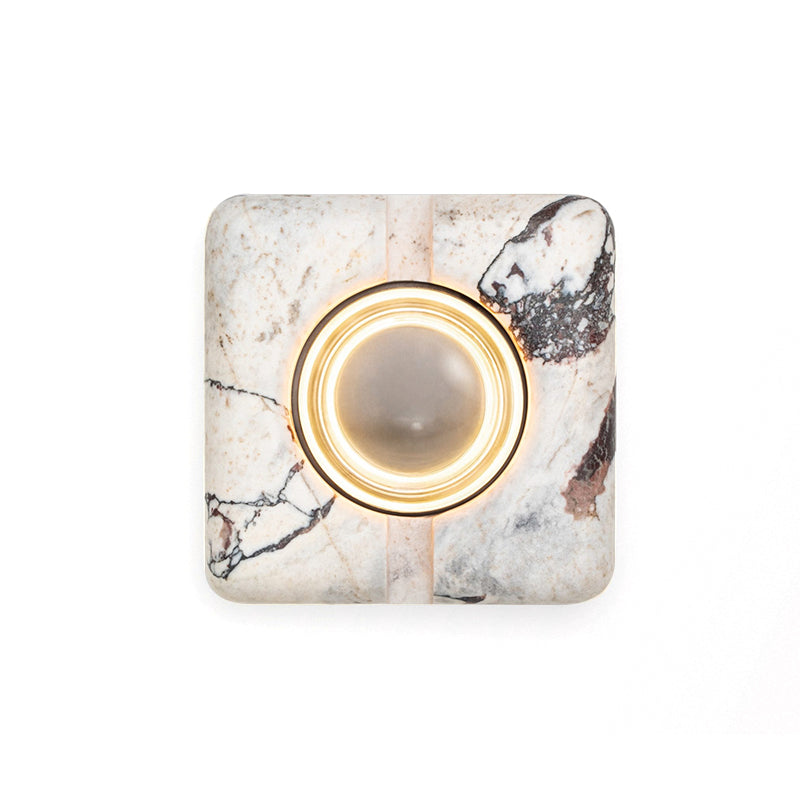 Calvrane Travertine Rectangular Wall Sconce