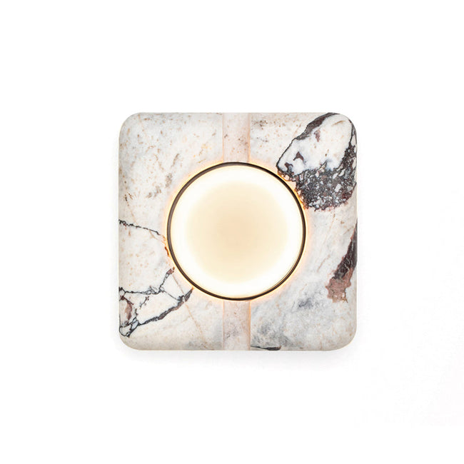 Calvrane Travertine Rectangular Wall Sconce