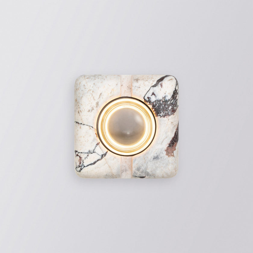Calvrane Travertine Rectangular Wall Sconce