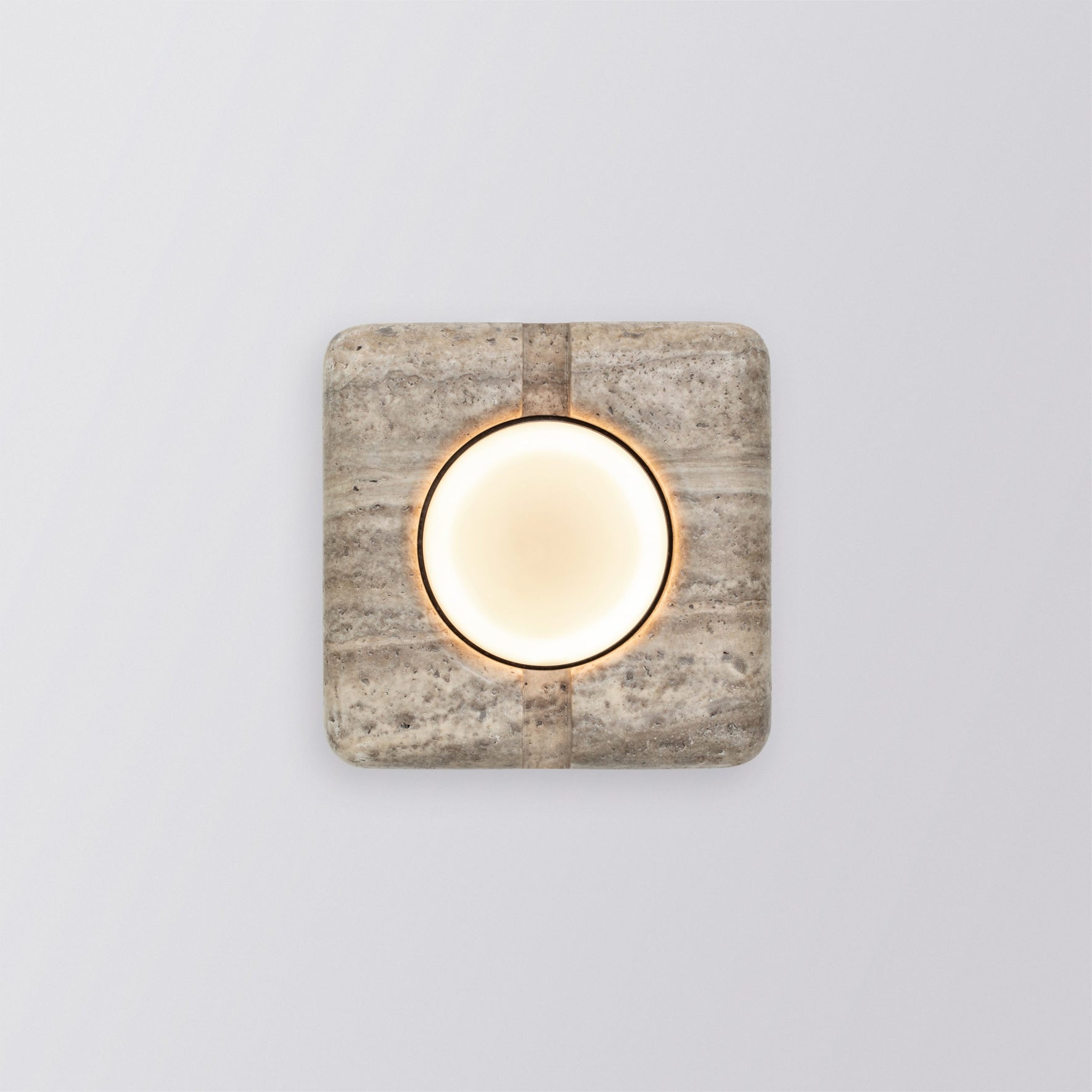Calvrane Travertine Rectangular Wall Sconce