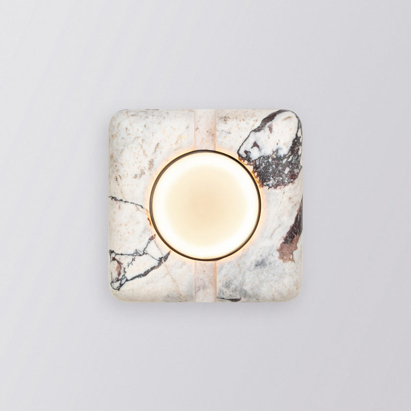 Calvrane Travertine Rectangular Wall Sconce