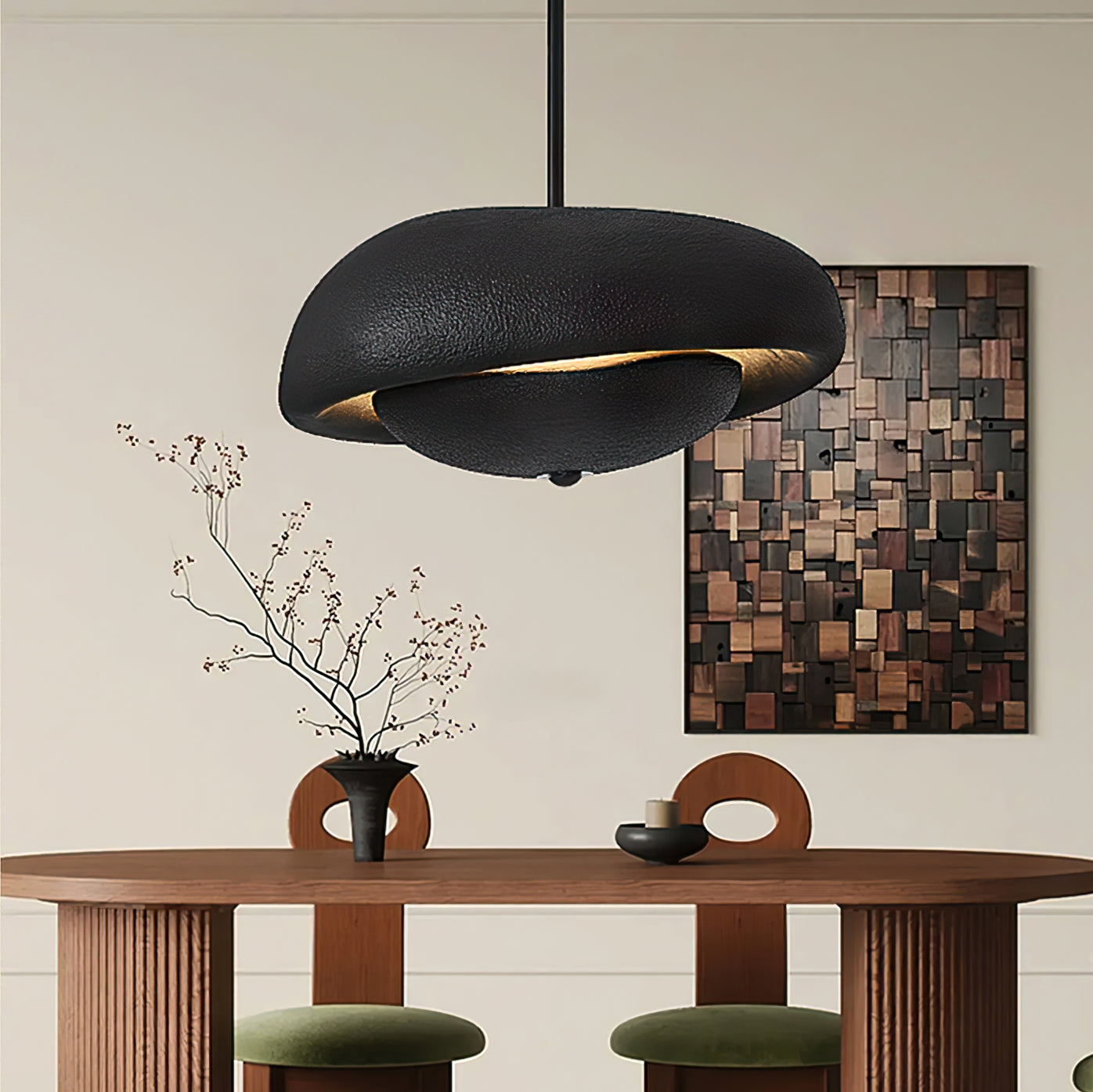 Calvrane Resin Sculptural Pendant Light