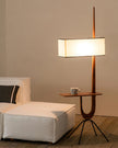 Adjustable Mid-century Giraffe-Style Walnut Floor Lamp