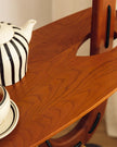 Adjustable Mid-century Giraffe-Style Walnut Floor Lamp
