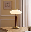 Calvrane Walnut Wood and Glass Table Lamp