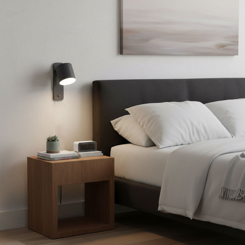 Metal Rotating Cylinder Wall Sconce