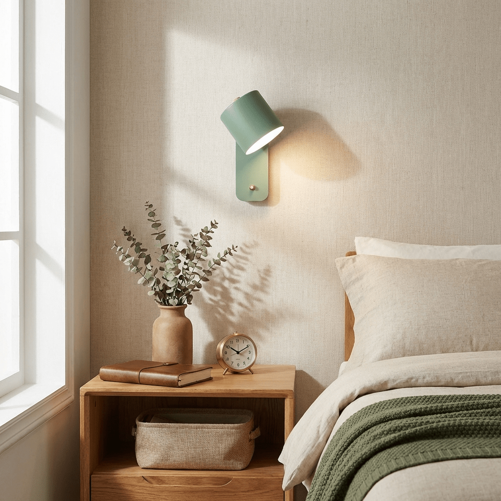 Metal Rotating Cylinder Wall Sconce
