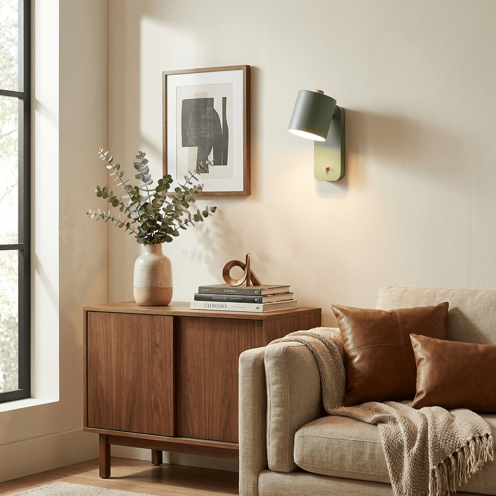 Metal Rotating Cylinder Wall Sconce