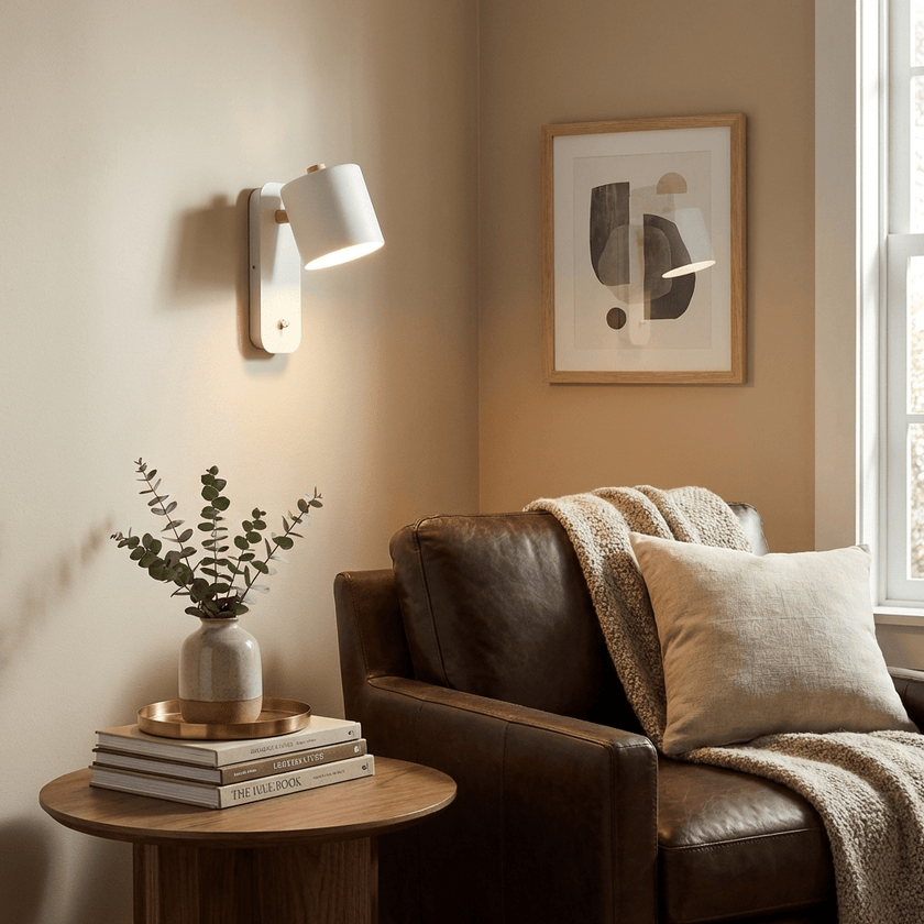Metal Rotating Cylinder Wall Sconce