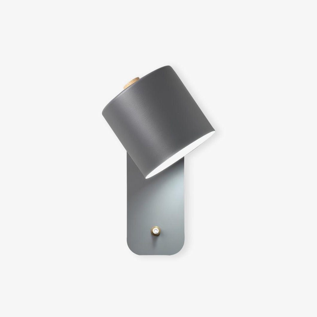 Metal Rotating Cylinder Wall Sconce