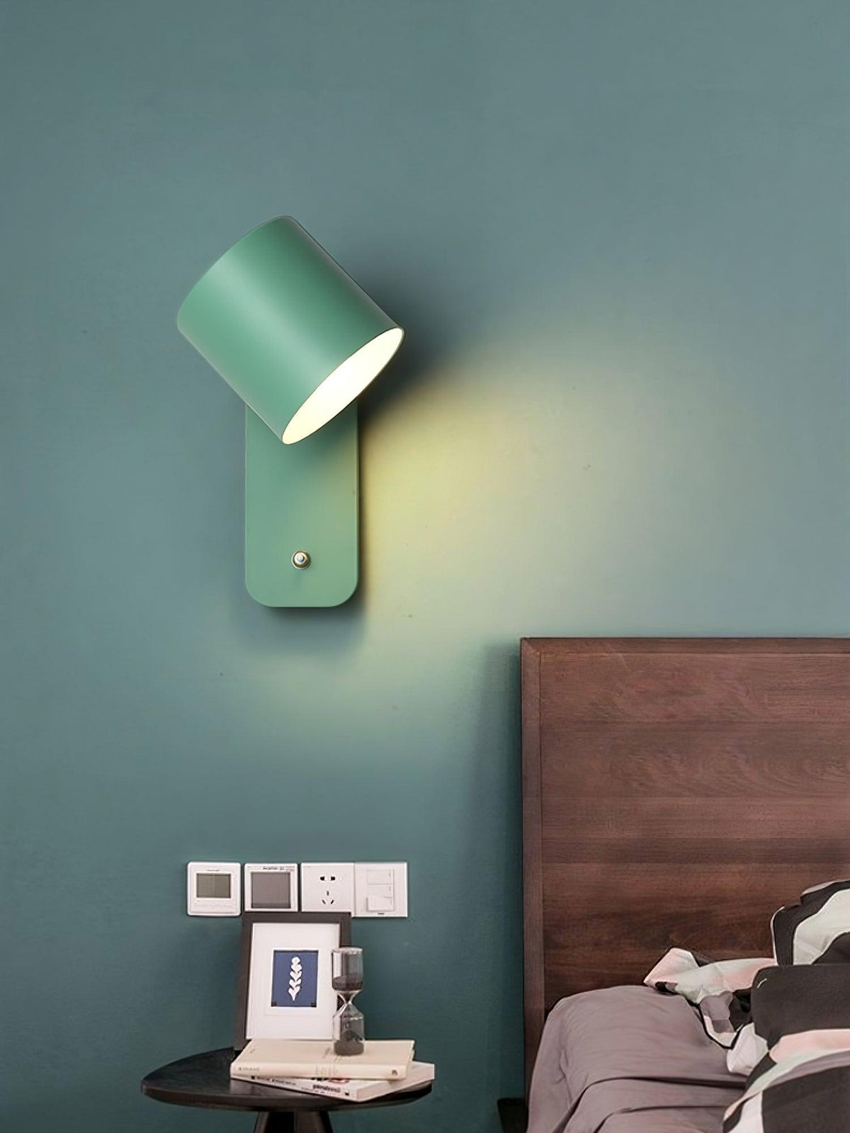 Metal Rotating Cylinder Wall Sconce