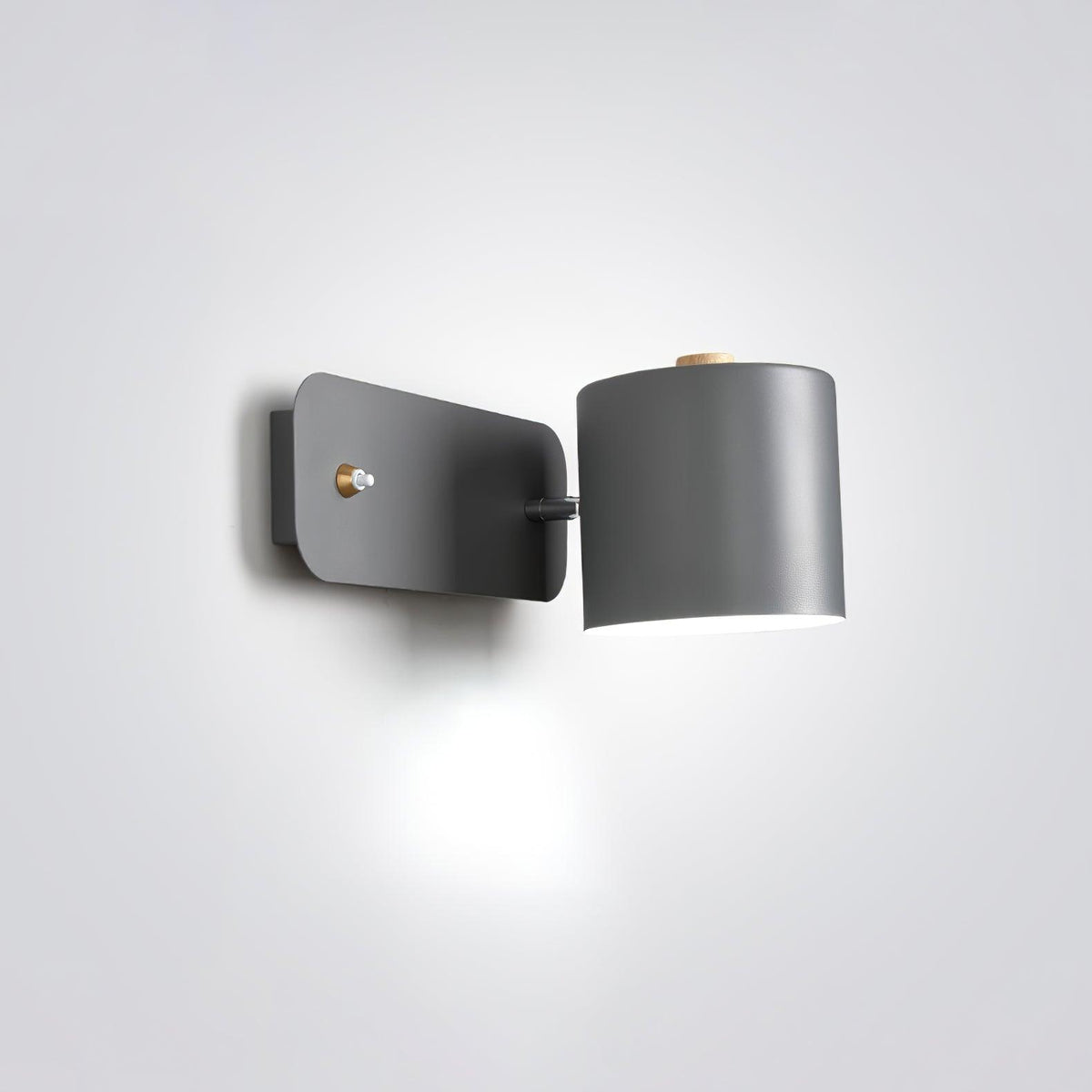Metal Rotating Cylinder Wall Sconce