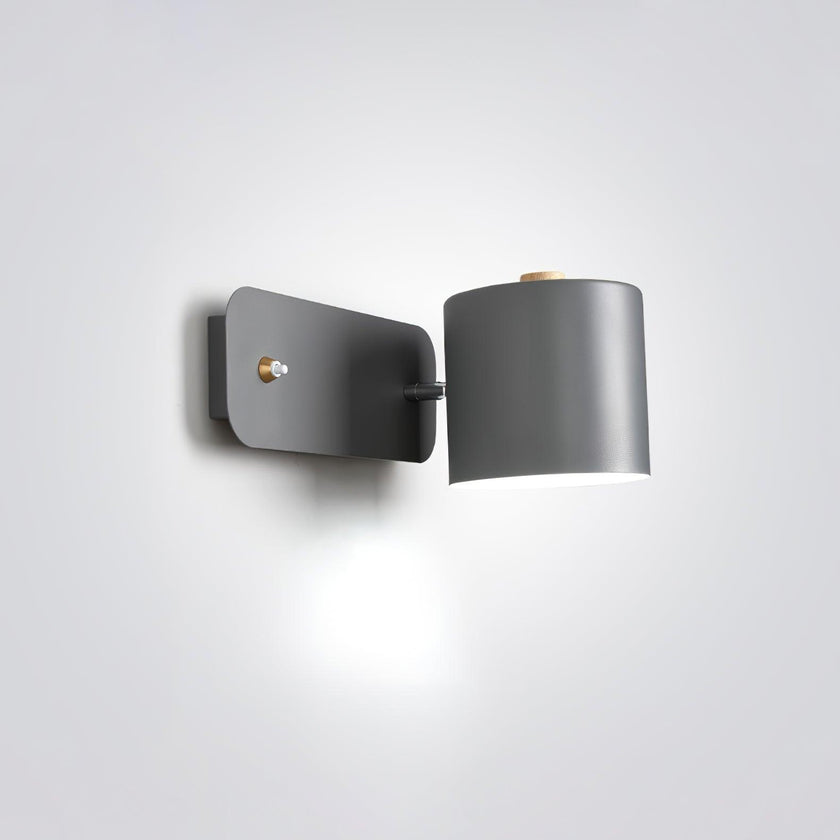Metal Rotating Cylinder Wall Sconce