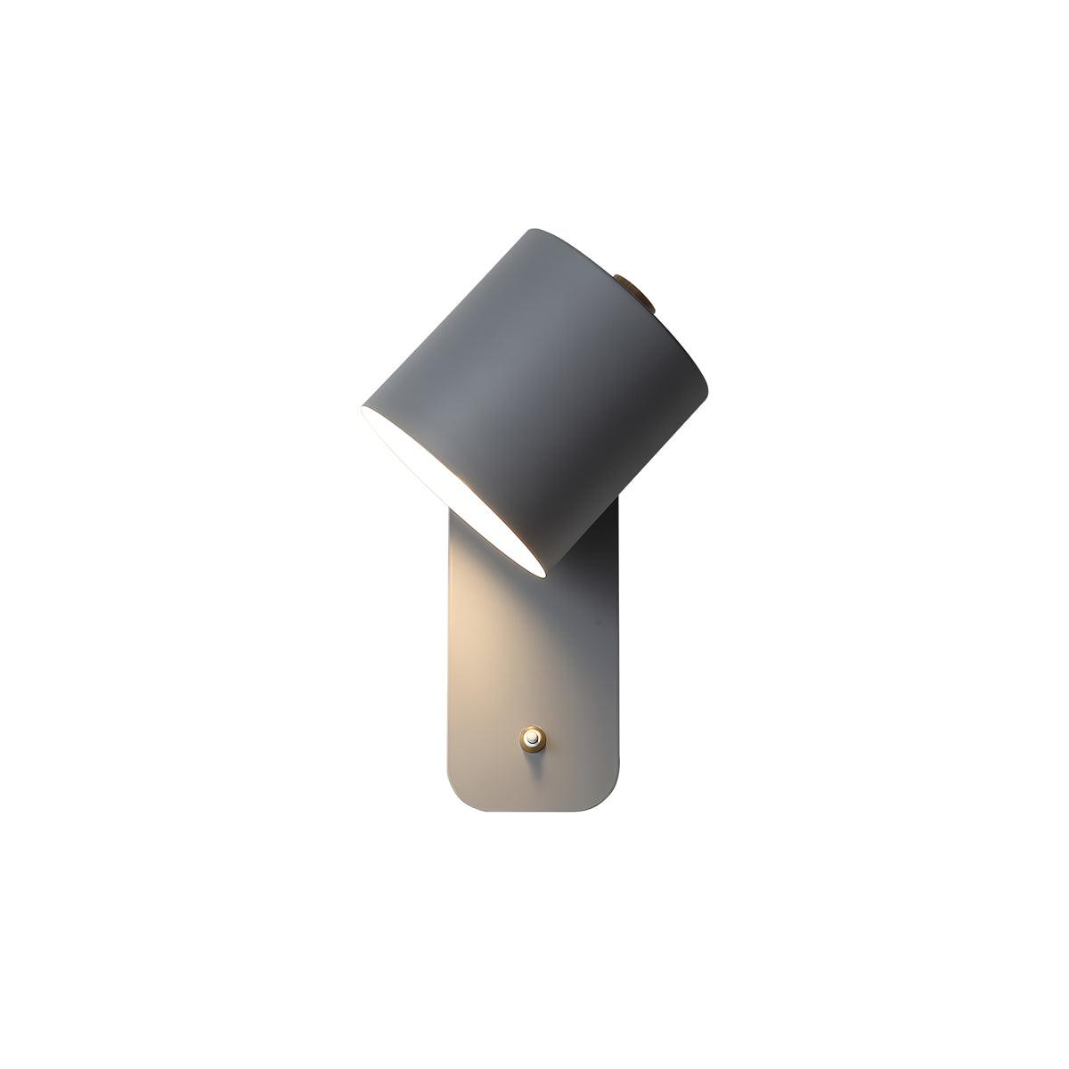 Metal Rotating Cylinder Wall Sconce