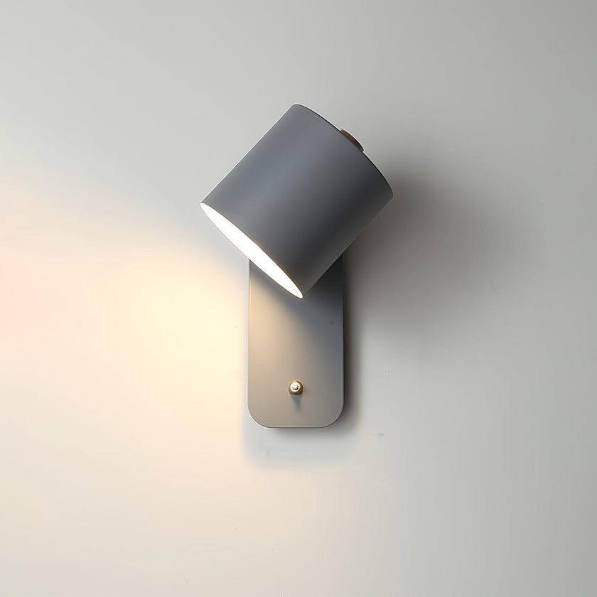 Metal Rotating Cylinder Wall Sconce