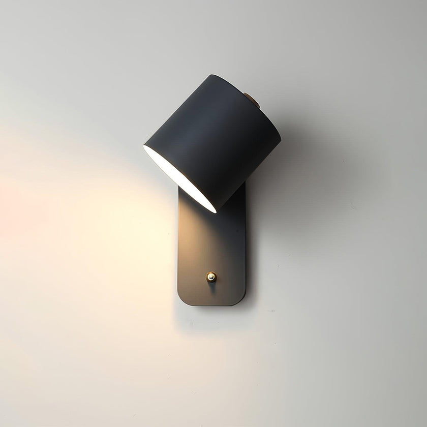 Metal Rotating Cylinder Wall Sconce