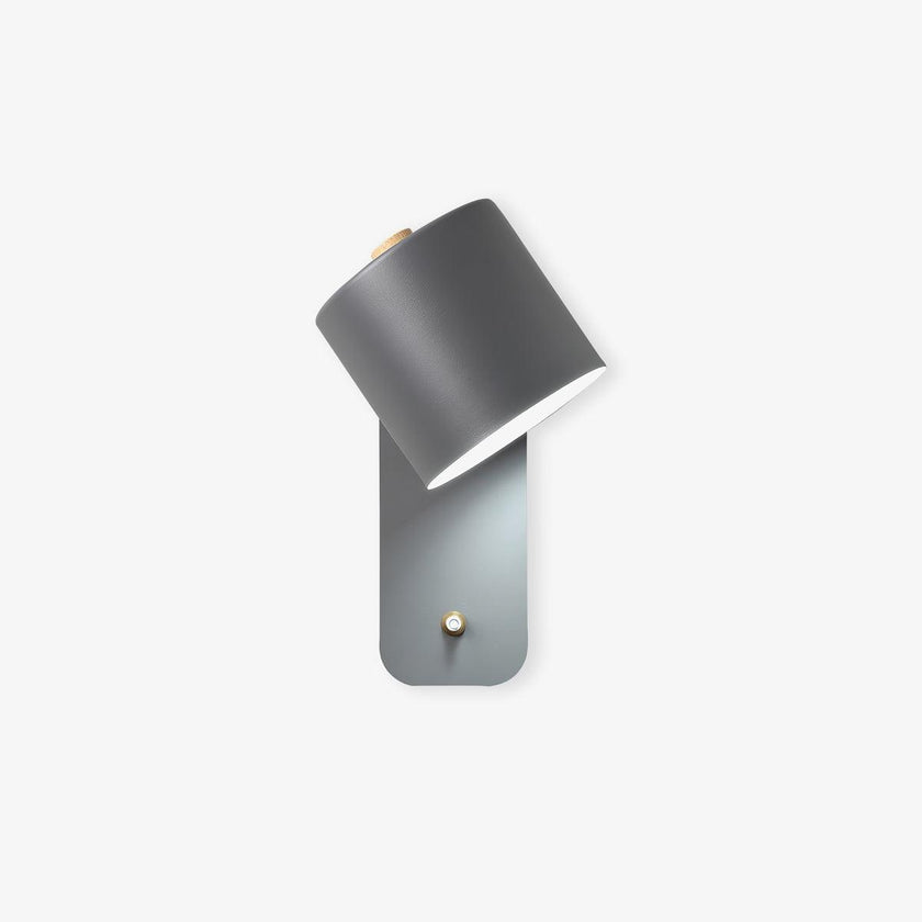 Metal Rotating Cylinder Wall Sconce