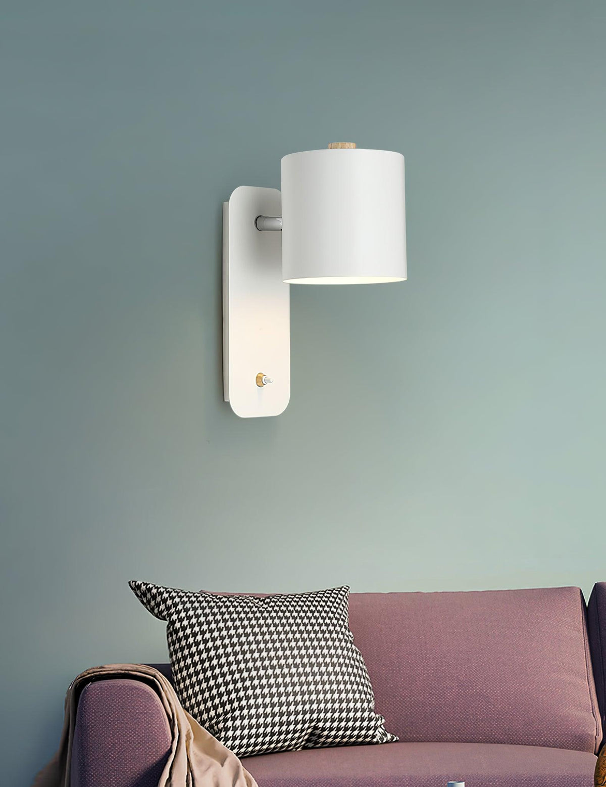 Metal Rotating Cylinder Wall Sconce