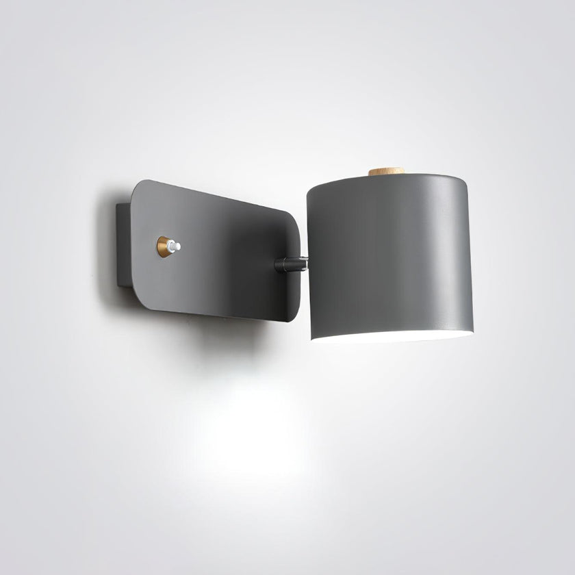 Metal Rotating Cylinder Wall Sconce