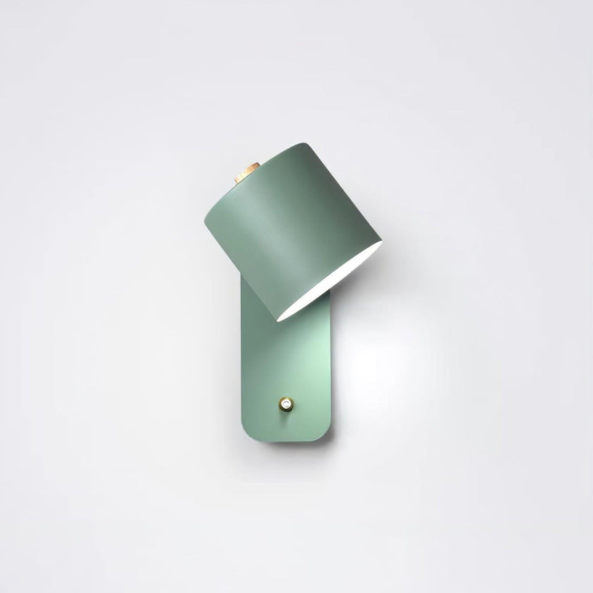 Metal Rotating Cylinder Wall Sconce