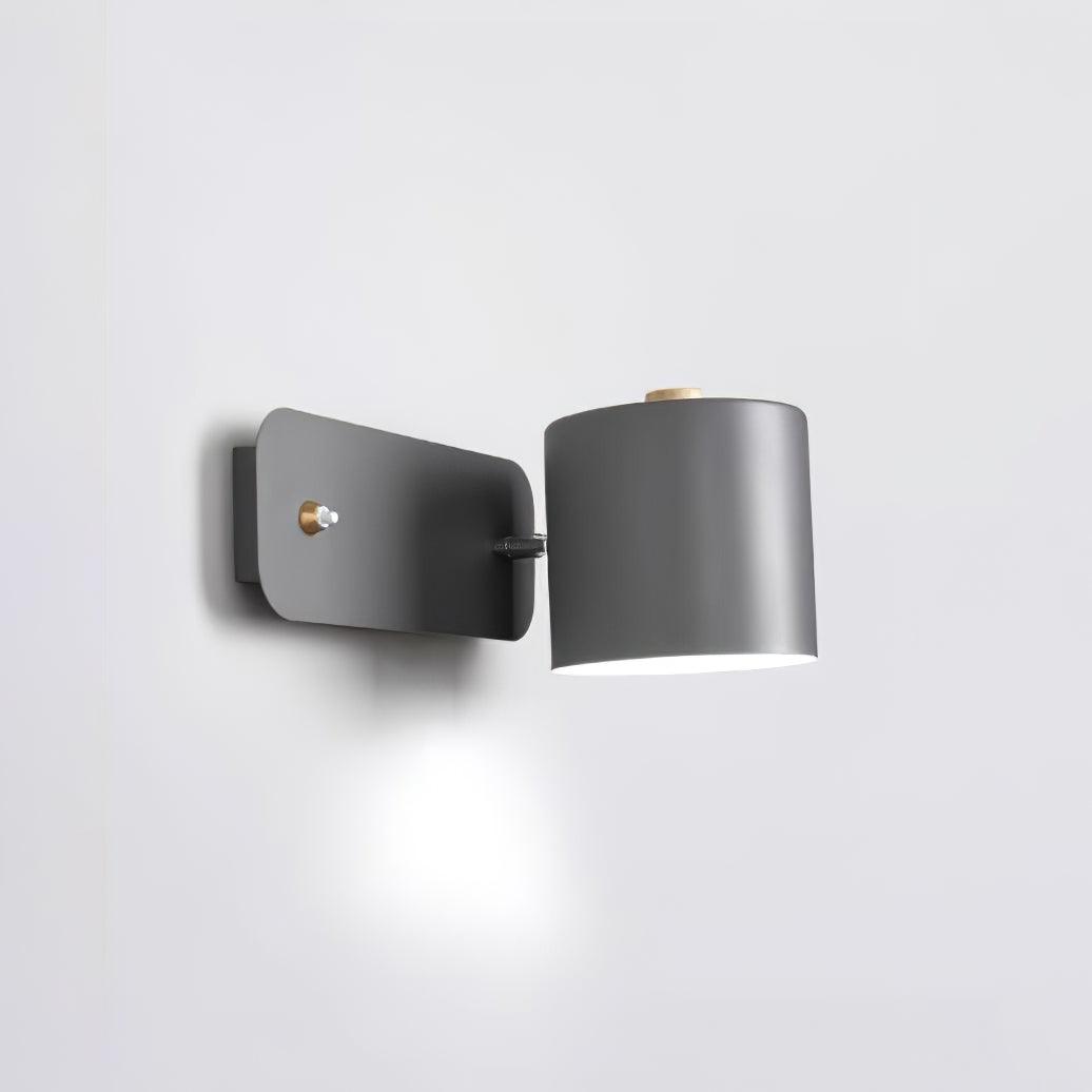Metal Rotating Cylinder Wall Sconce