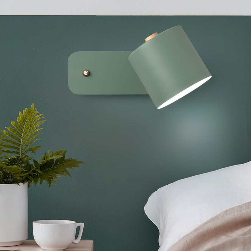 Metal Rotating Cylinder Wall Sconce