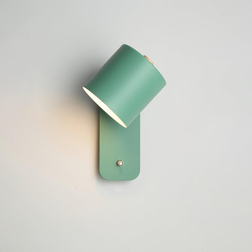 Metal Rotating Cylinder Wall Sconce