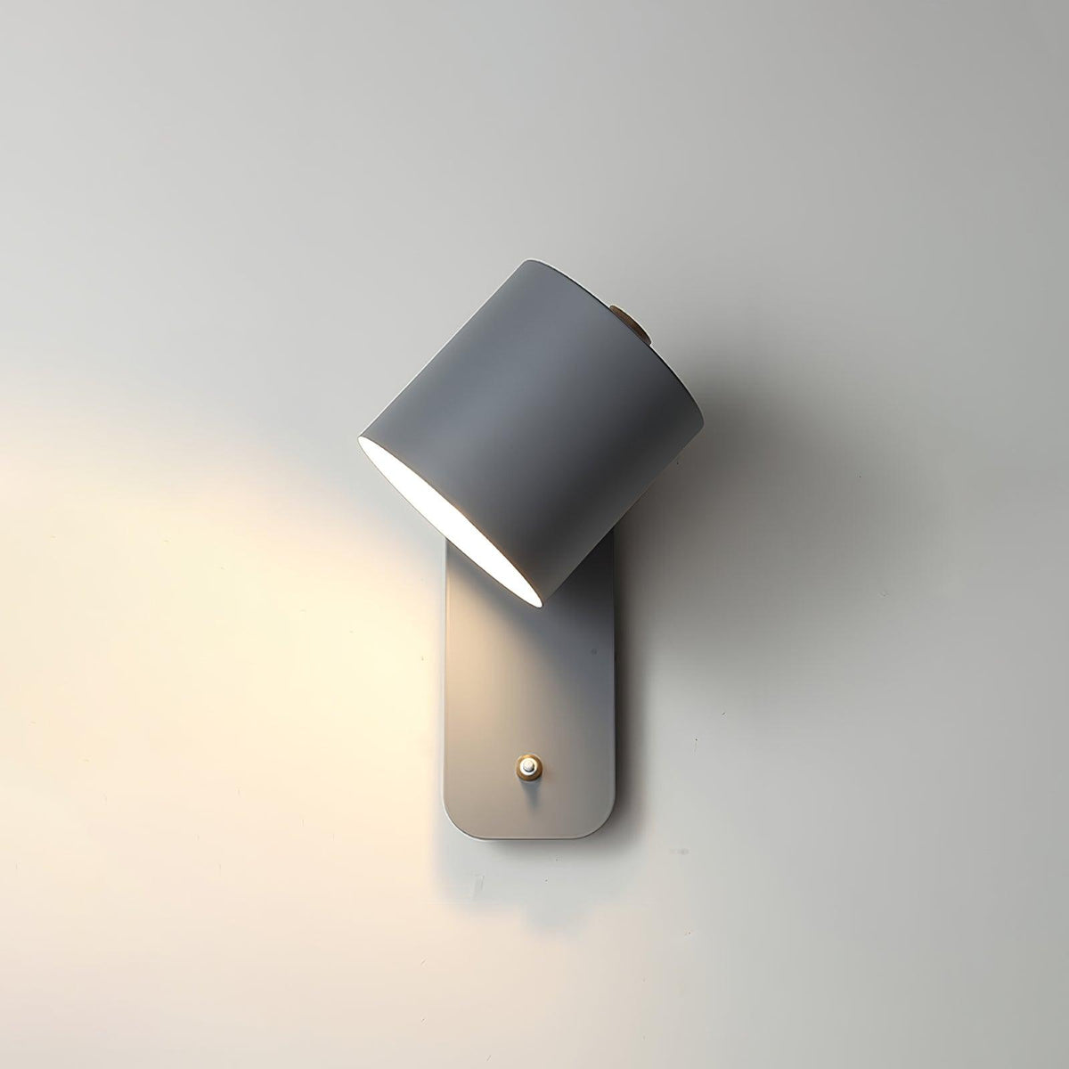 Metal Rotating Cylinder Wall Sconce