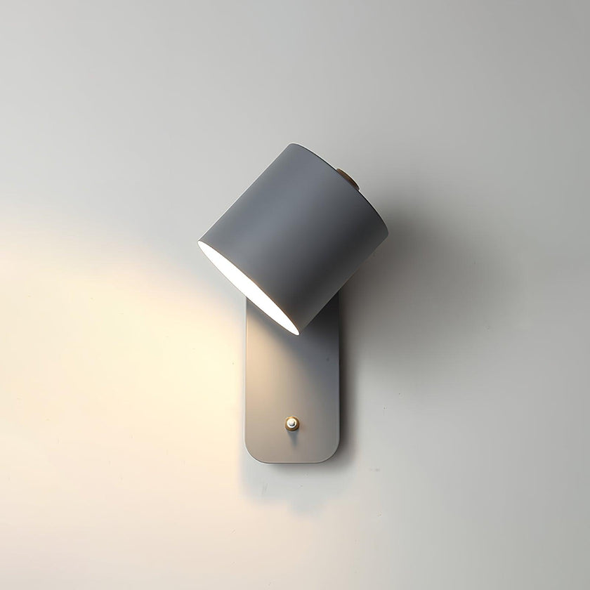 Metal Rotating Cylinder Wall Sconce