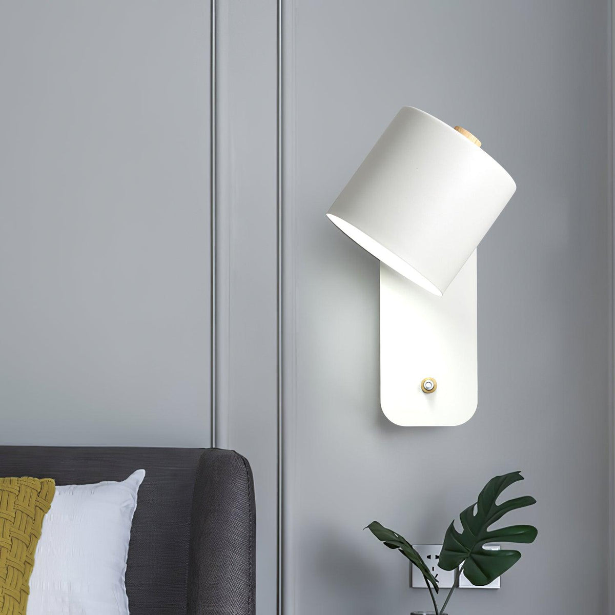 Metal Rotating Cylinder Wall Sconce