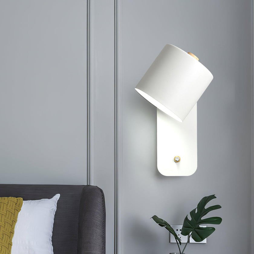 Metal Rotating Cylinder Wall Sconce