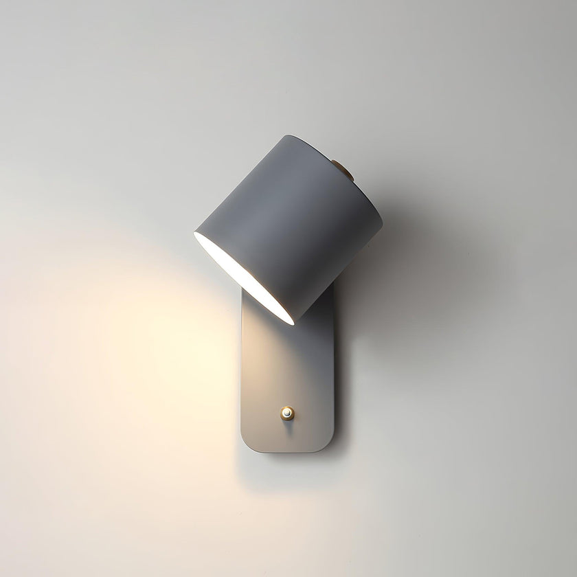 Metal Rotating Cylinder Wall Sconce