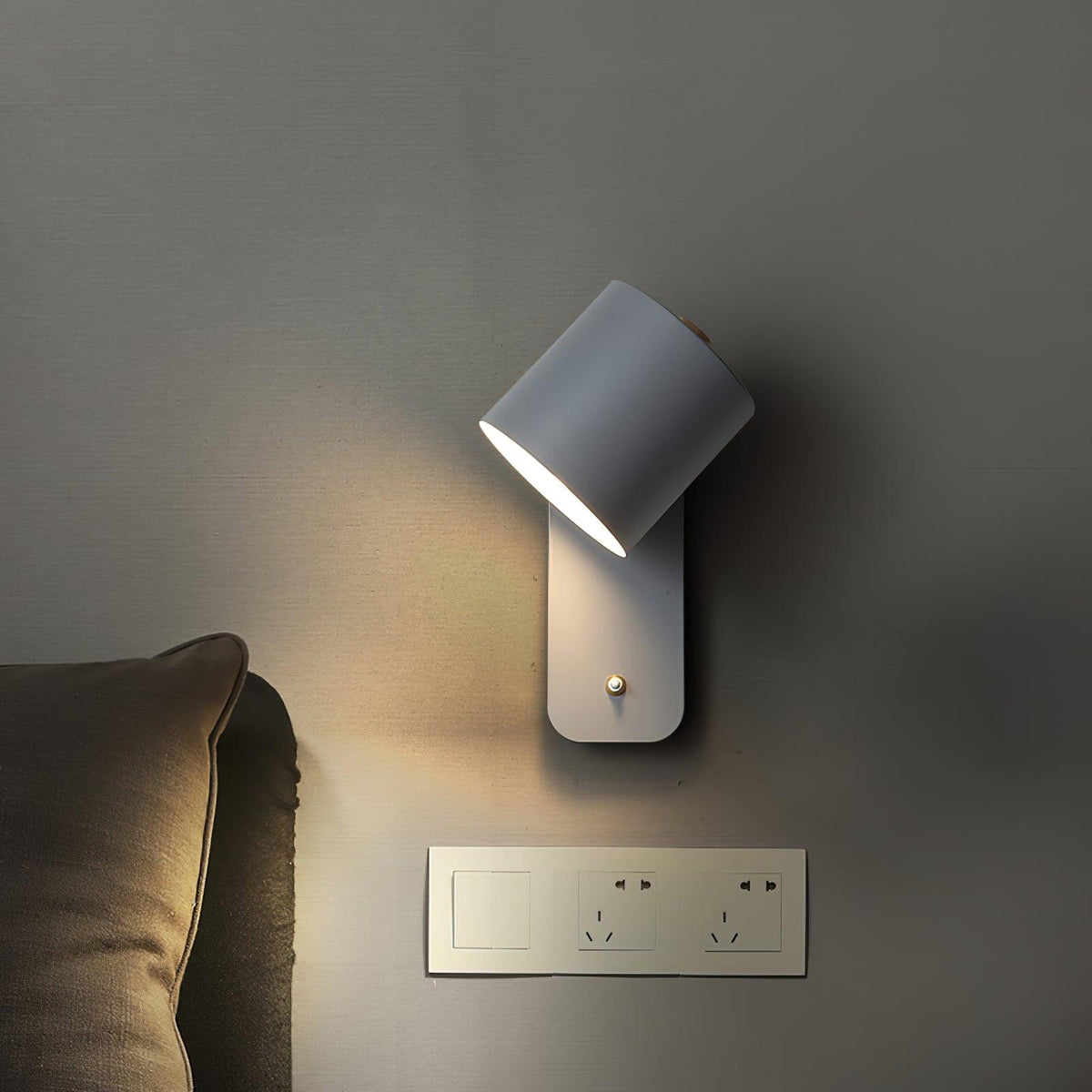 Metal Rotating Cylinder Wall Sconce
