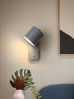 Metal Rotating Cylinder Wall Sconce