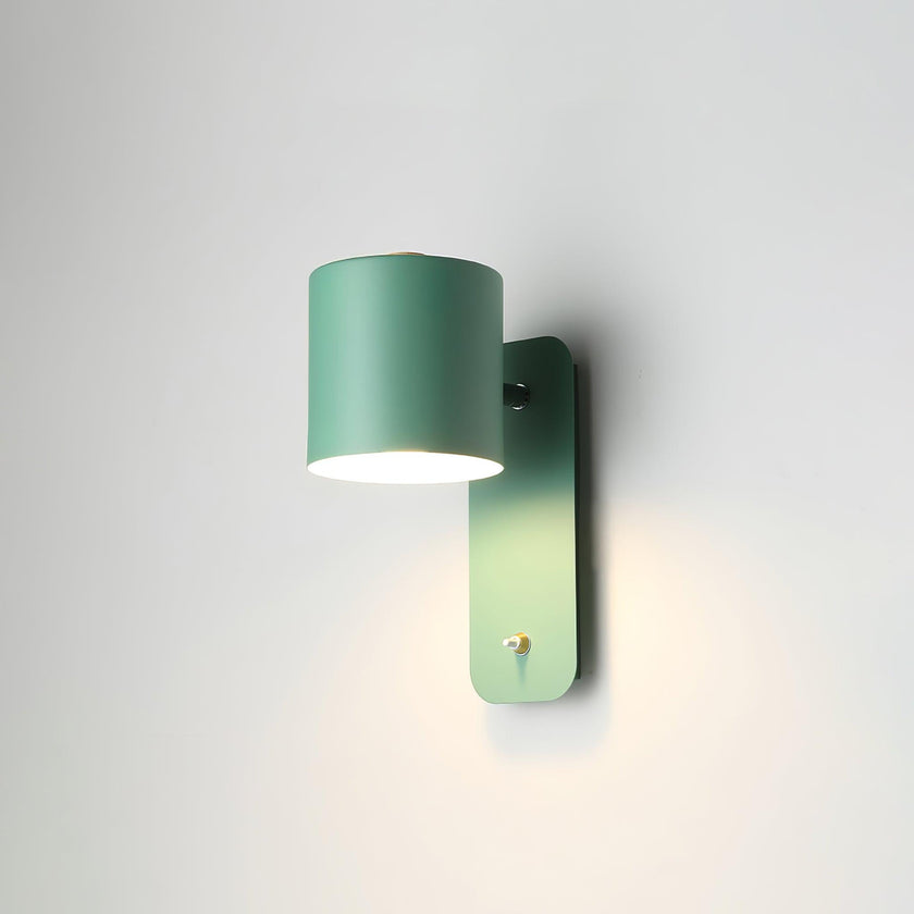 Metal Rotating Cylinder Wall Sconce