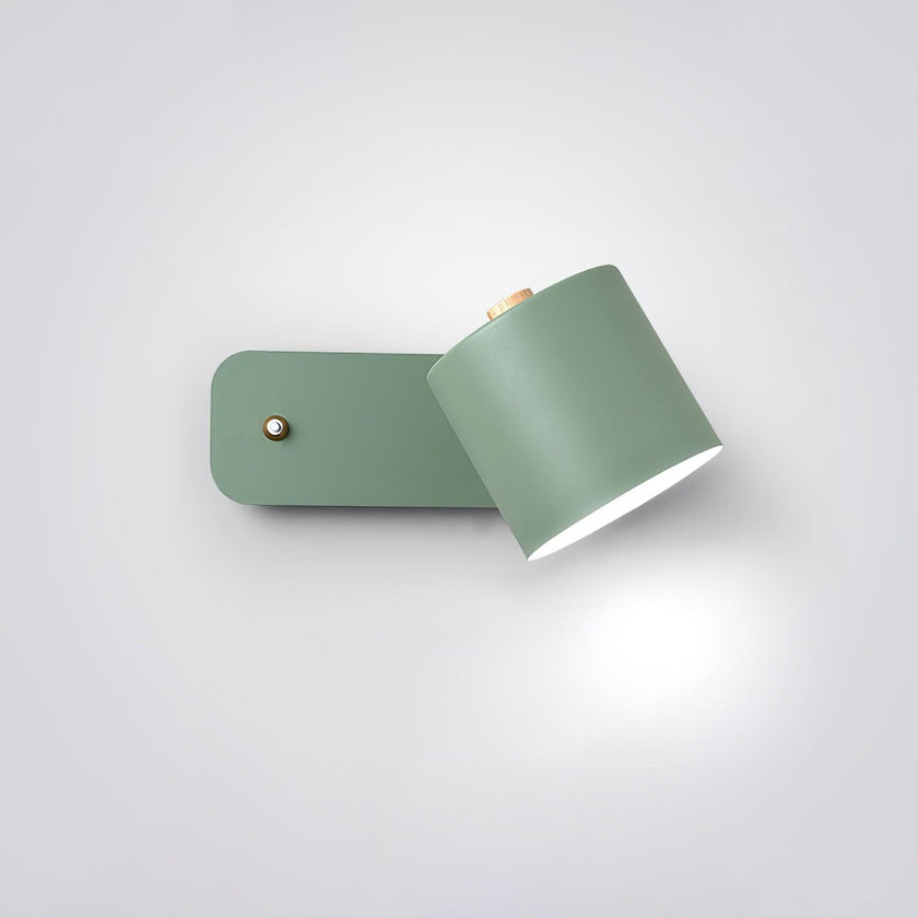 Metal Rotating Cylinder Wall Sconce