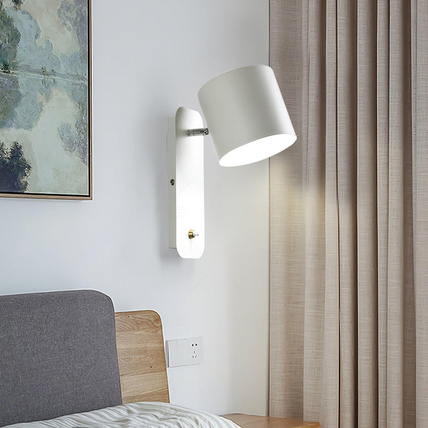 Metal Rotating Cylinder Wall Sconce
