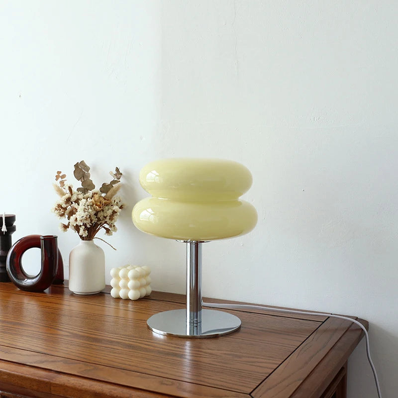Dimmable Modern Macaron Glass Table Lamp