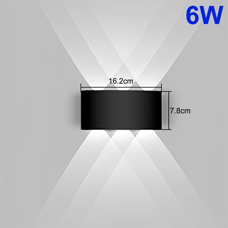 Aluminum Modern Waterproof Up-Down LED Wall Light