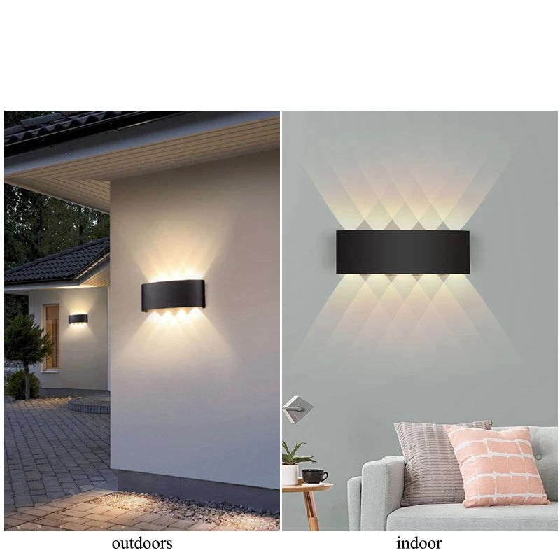 Aluminum Modern Waterproof Up-Down LED Wall Light