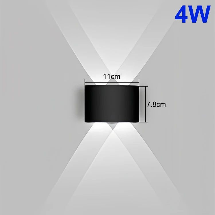 Aluminum Modern Waterproof Up-Down LED Wall Light
