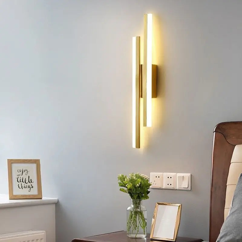 Industrial Copper Pipe Acrylic LED Wall Sconce