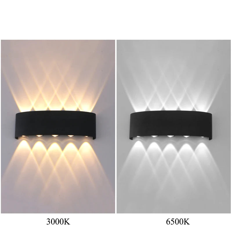 Aluminum Modern Waterproof Up-Down LED Wall Light