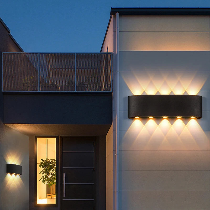 Aluminum Modern Waterproof Up-Down LED Wall Light