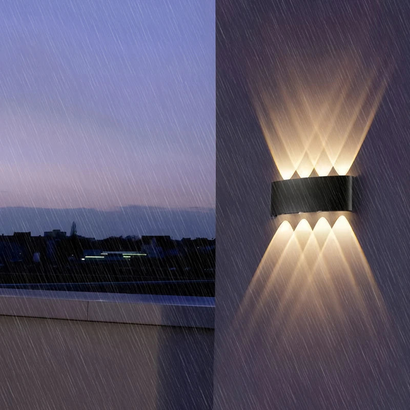 Aluminum Modern Waterproof Up-Down LED Wall Light
